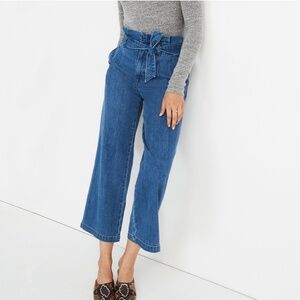 Madewell Paperbag Jeans in Flannigan Wash Super Stretch size 27
